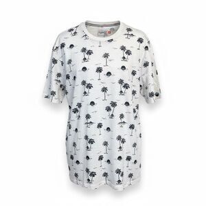 Huntington BC Mens t-shirt  an all-over palm tree print Sz 3XL NWT